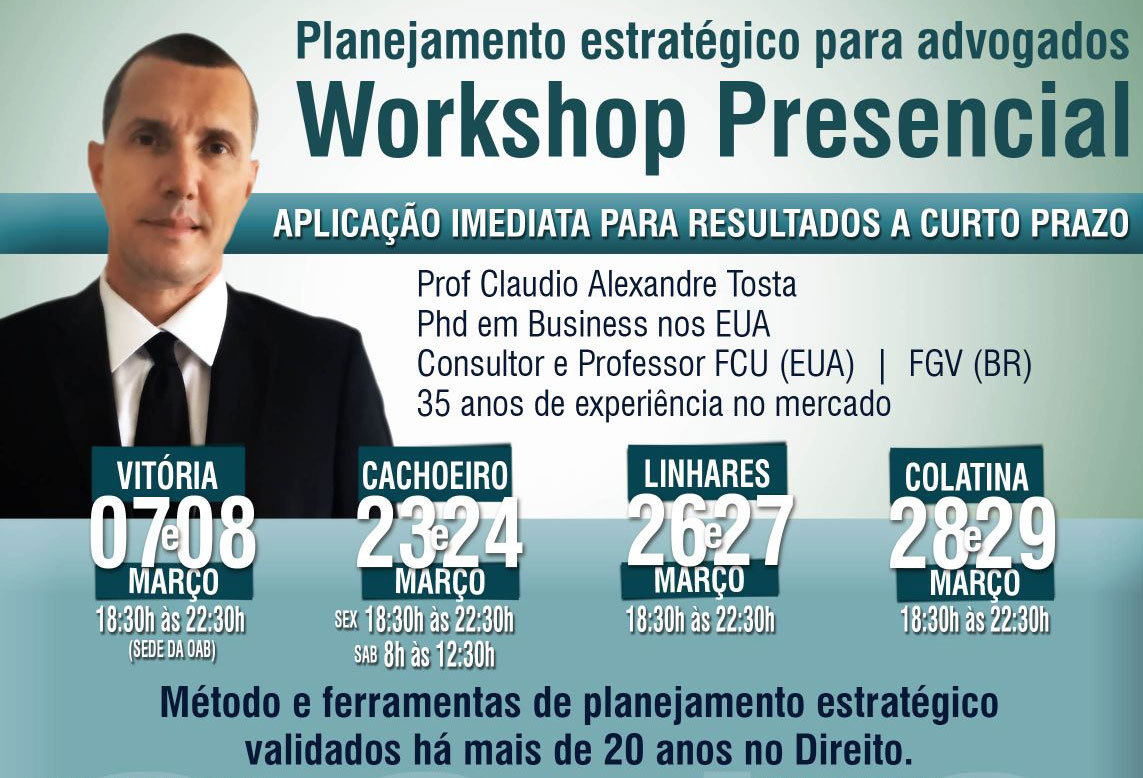 Workshop melhora desempenho de advogados