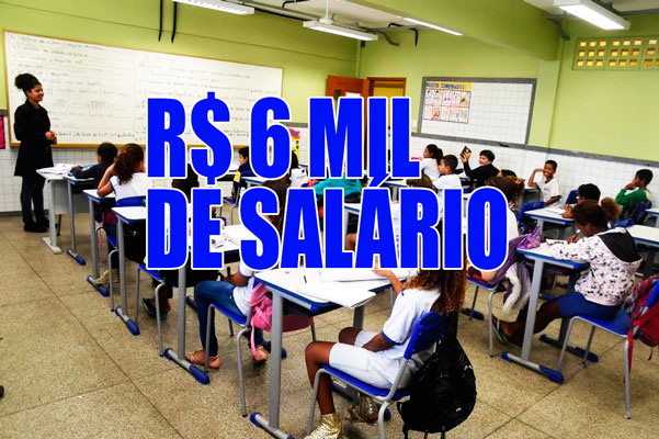 Concurso para professores: salário pode chegar a R$ 6.256