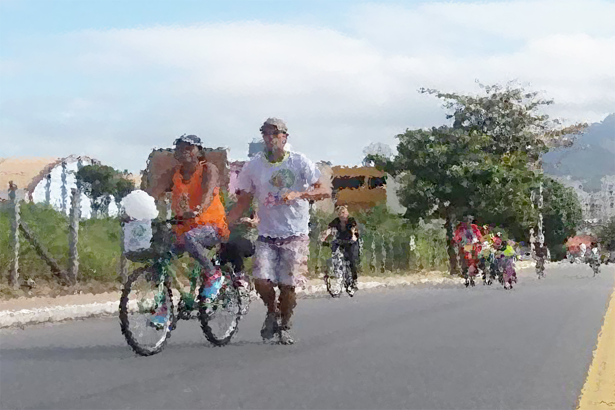 Serra tem dia para aprender a andar de bicicleta
