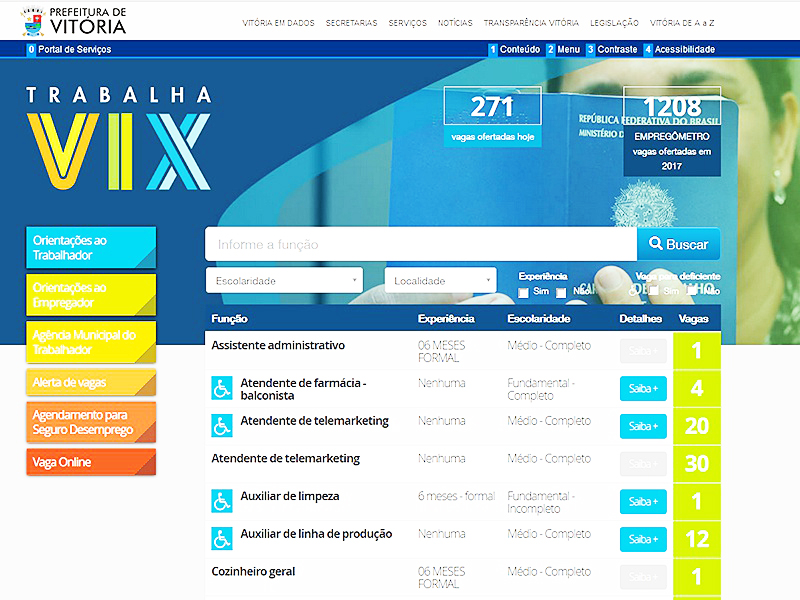 Aplicativo de emprego de Vitória já tem mais de mil inscritos em dois dias